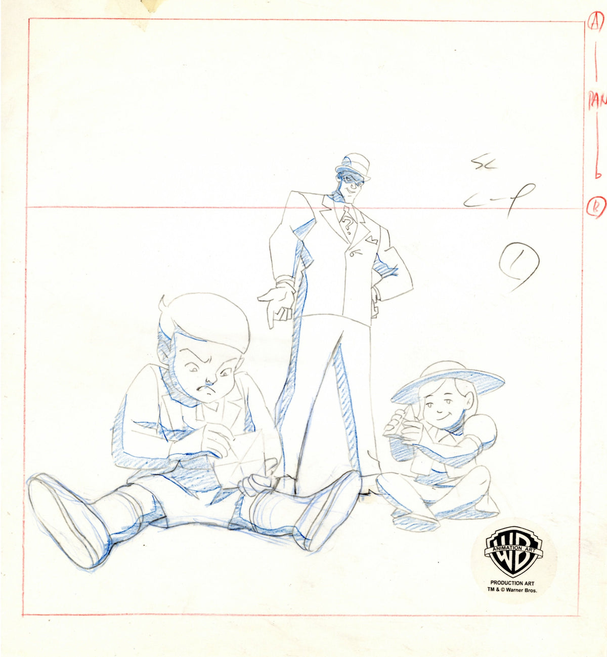 Animated Riddler Drawing The Riddler Pencil Drawings Batman: Strange Love Adventures #1 P 4