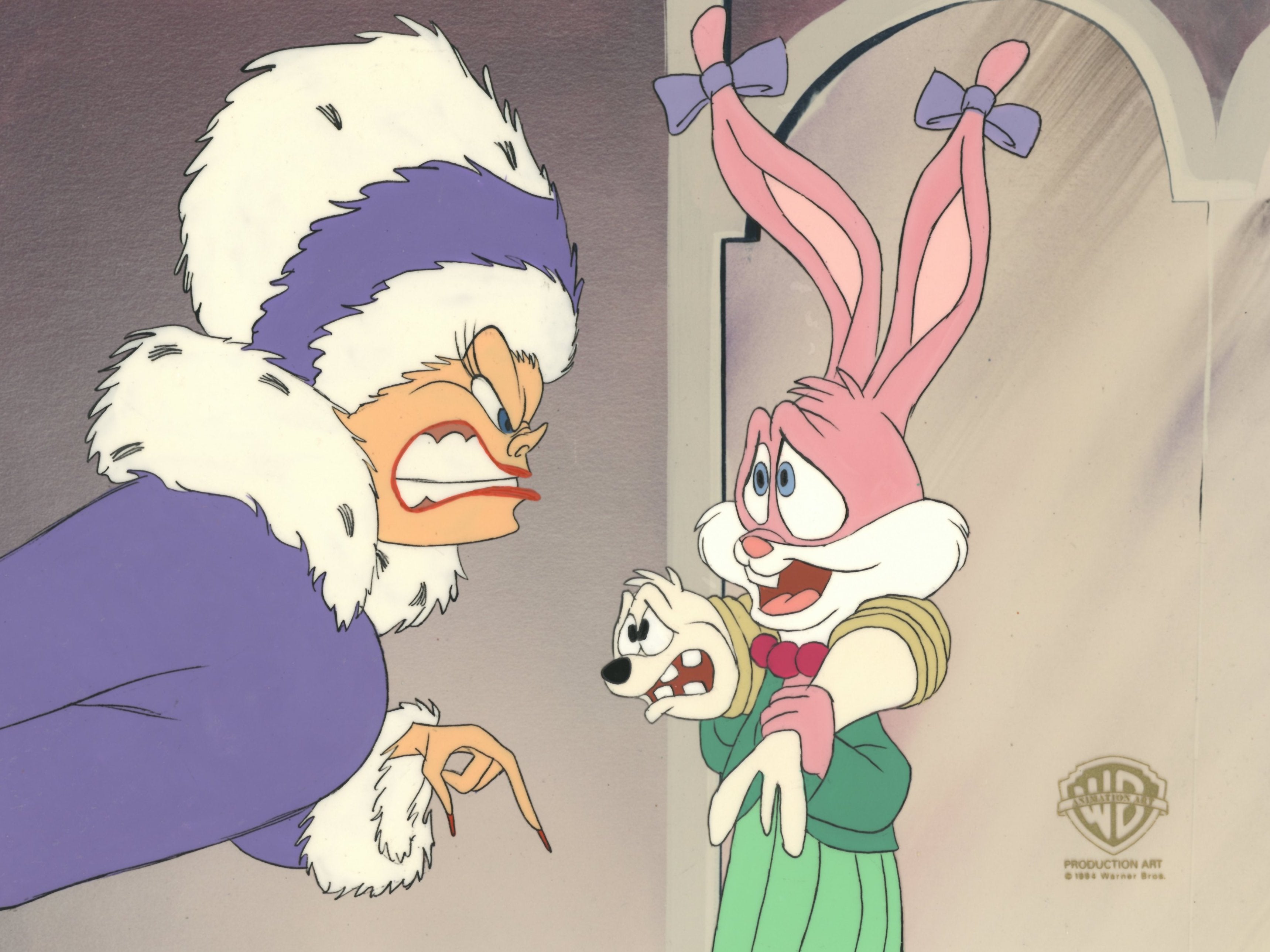 Buster Babs Tiny Toon Adventures Original Production Cel: Babs Bunny – Clampett Studio