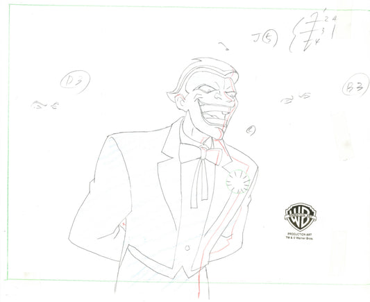 Static Shock Original Production Drawing: Joker