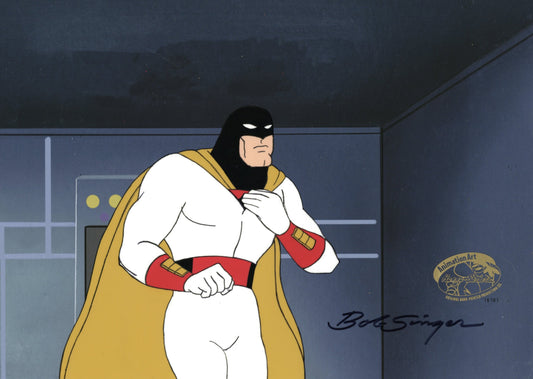 Space Ghost Original Production Cel Signed by Bob Singer