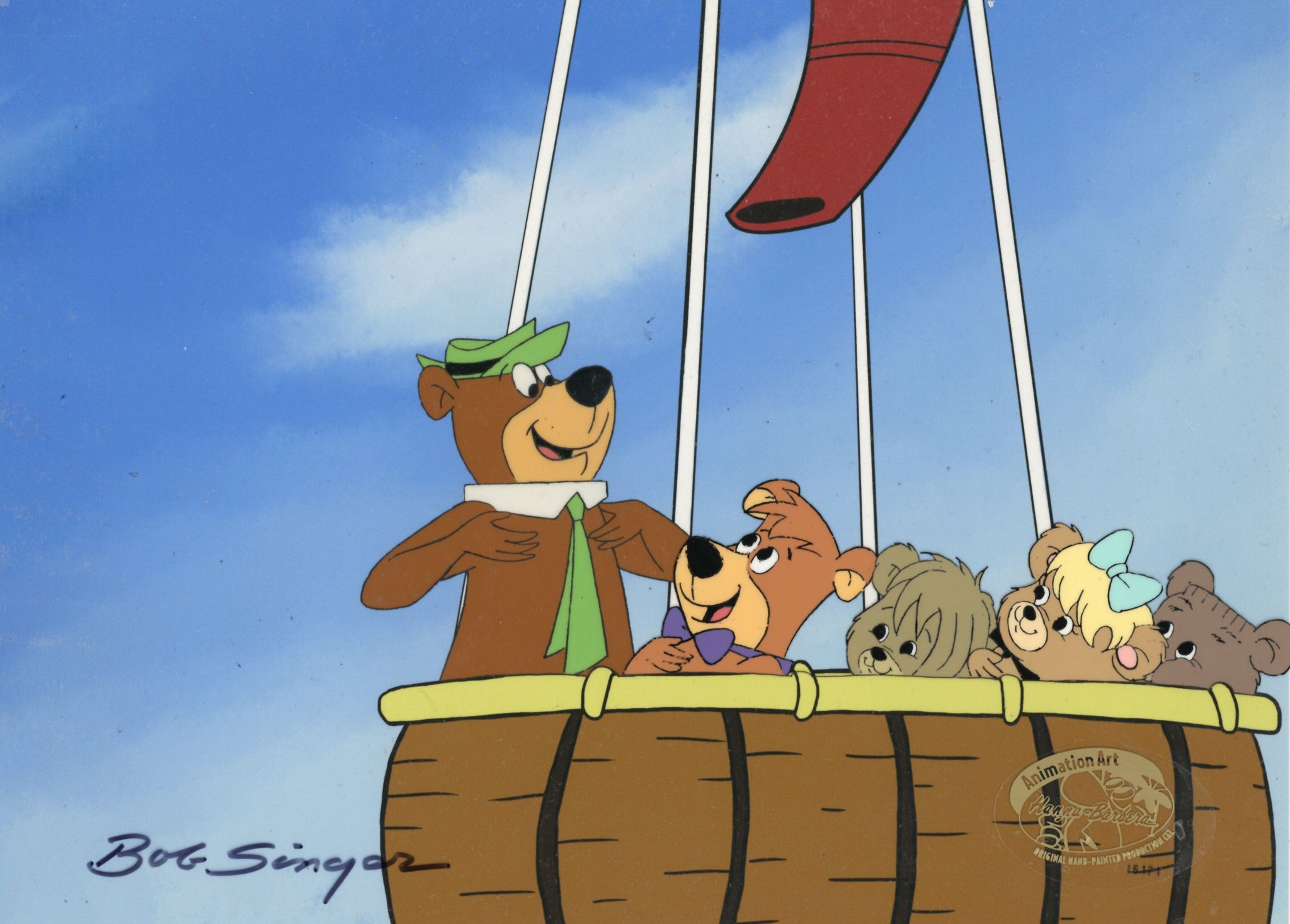 Yogi Bear Original Production Cel Signed by Bob Singer: Yogi Bear and ...