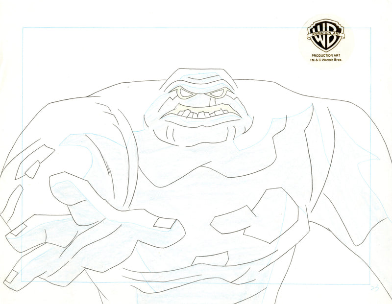 The New Batman Adventures Original Production Drawing: Clayface