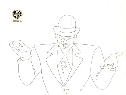 Batman The Animated Series Original Production Drawing: Riddler