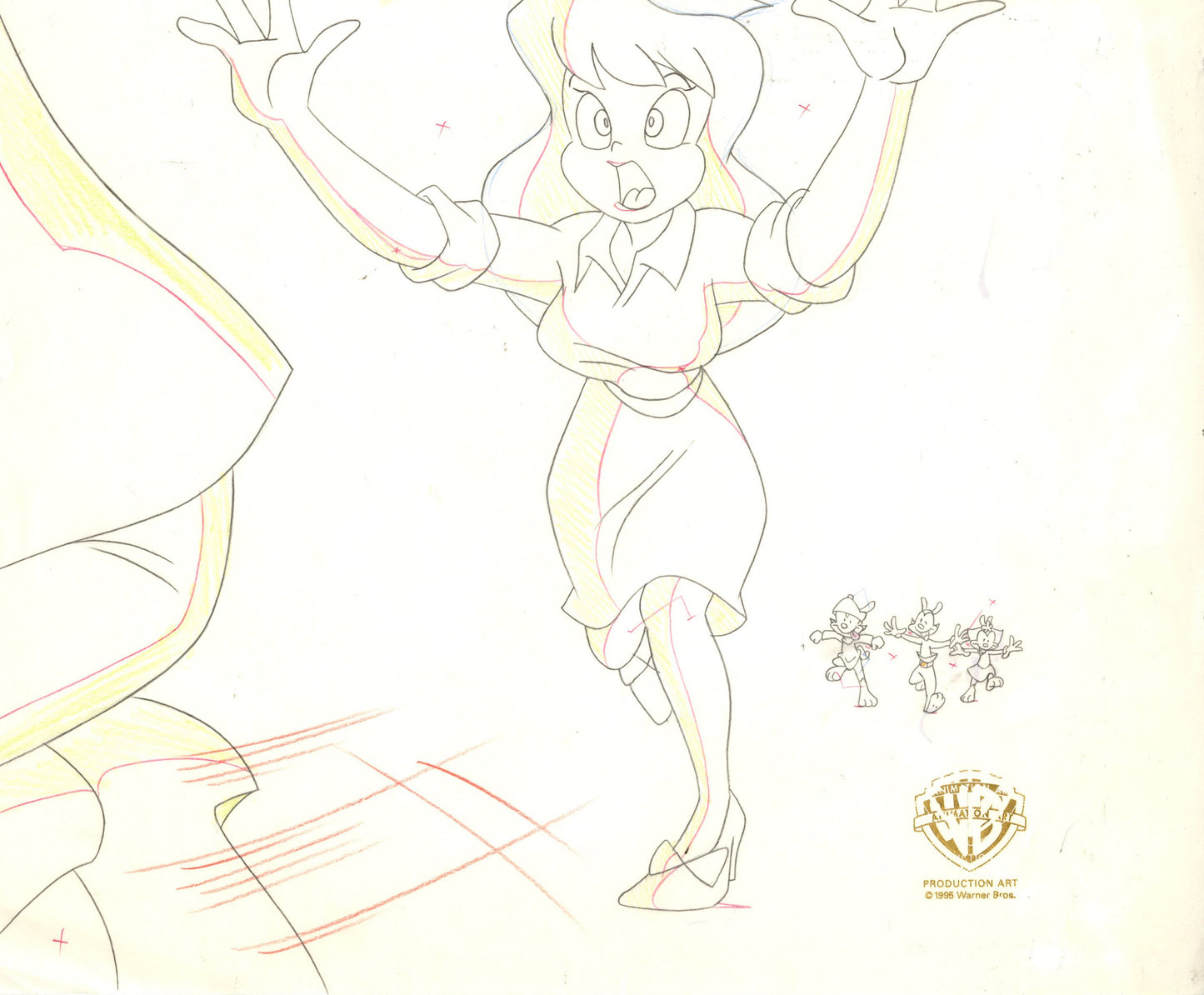 Animaniacs Original Production Drawing:  The Nurse and Warners