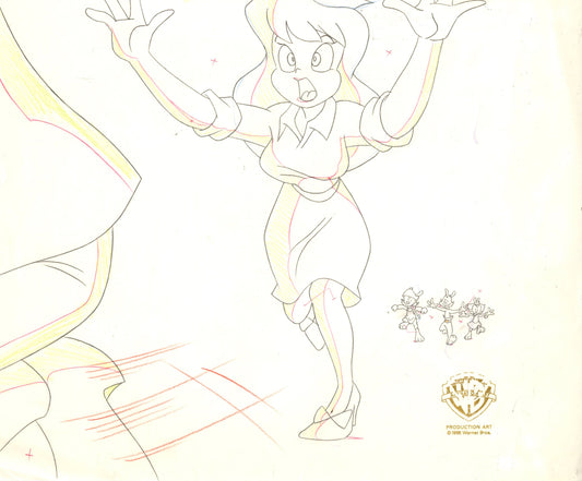 Animaniacs Original Production Drawing:  The Nurse and Warners