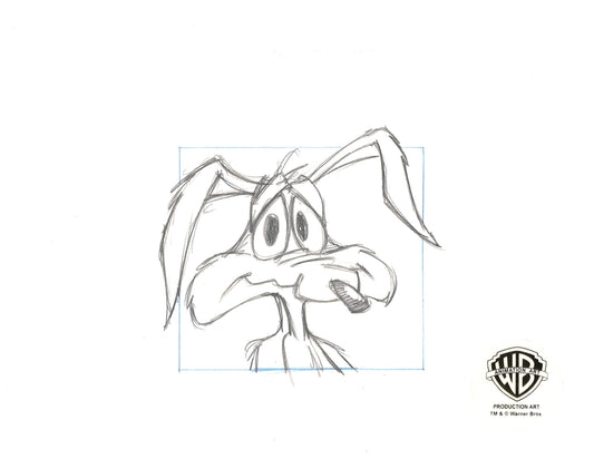 Looney Tunes Original Production Drawing: Wile E. Coyote