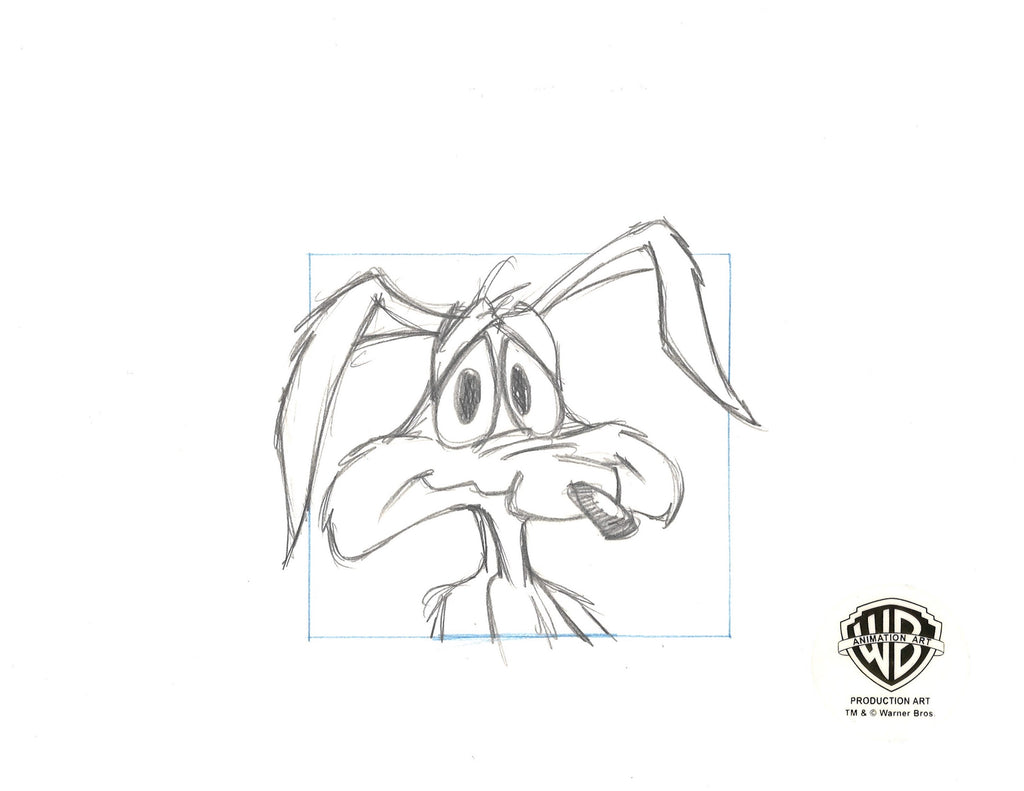 Looney Tunes Original Production Cel with Matching Drawing: Speedy