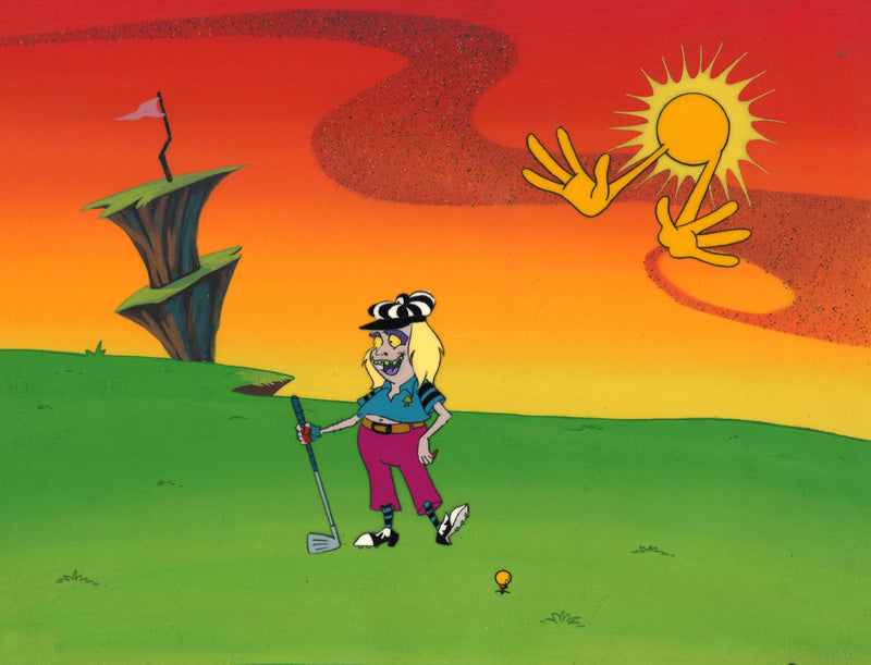 Beetlejuice The Animated Series Original Production Cel on Original Background:  Beetlejuice