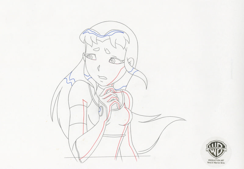 Teen Titans Original Production Drawing: Starfire