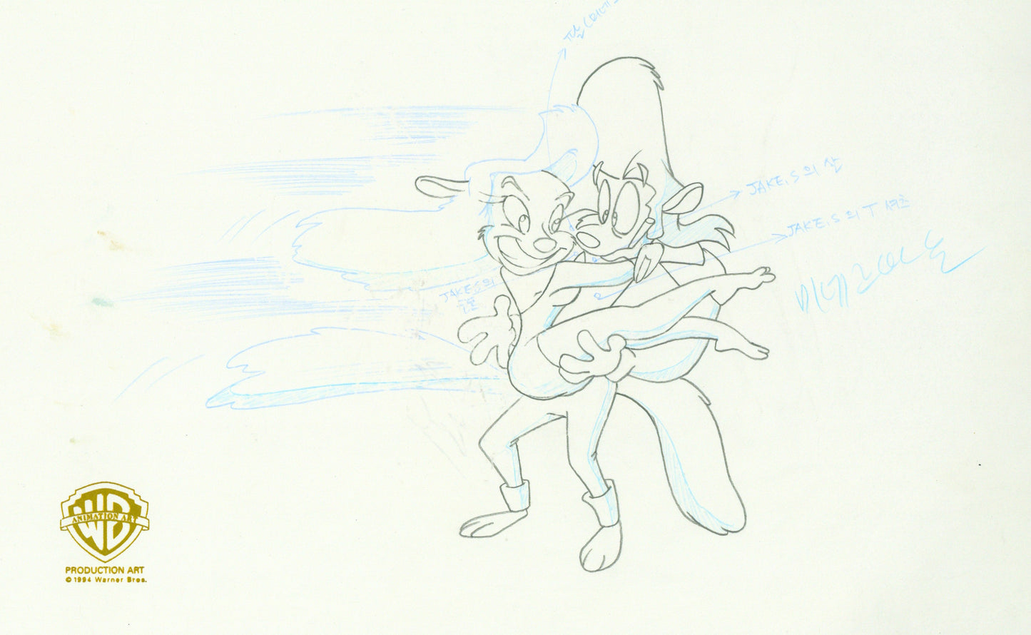 Animaniacs Original Production Drawing:  Minerva