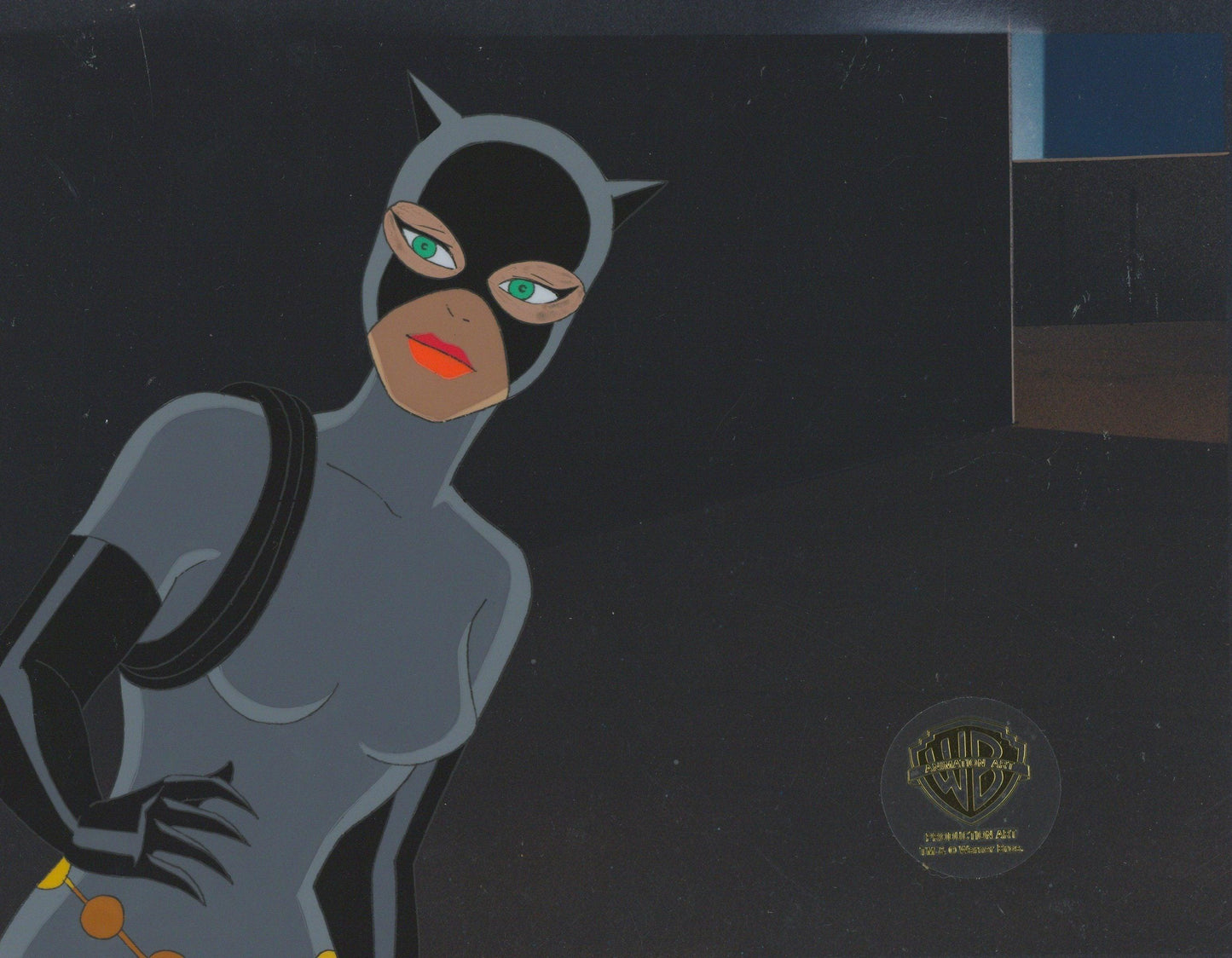 Batman The Animated Series Original Production Cel: Catwoman Original Production Cel DC Comics Studio Artist Unframed 