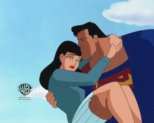 Superman the Animated Series Original Production Cel: Superman and Lois Lane