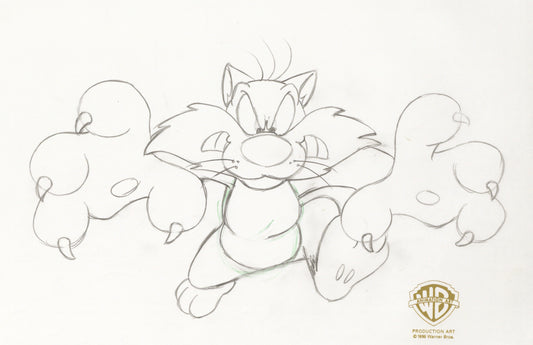 Looney Tunes Original Production Drawing: Sylvester