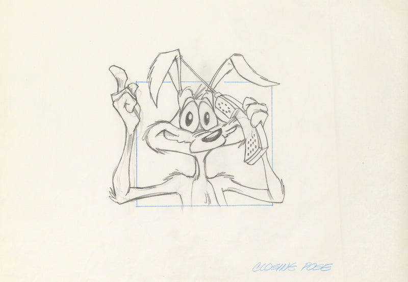 Looney Tunes Original Production Drawing: Wile E. Coyote