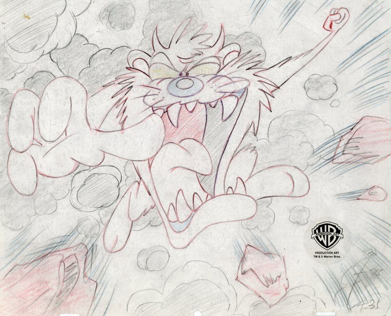 Looney Tunes Original Production Drawing: Taz
