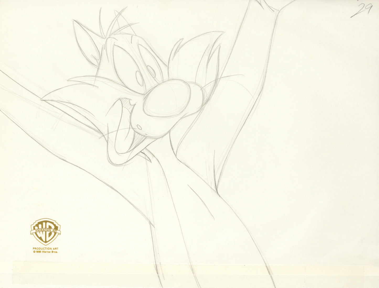 Looney Tunes Original Production Drawing: Sylvester