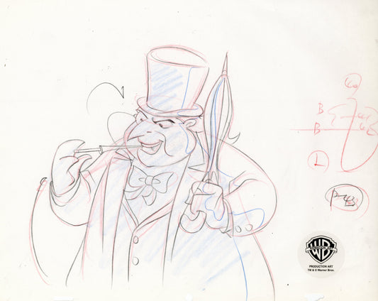 Batman The Animated Series Original Production Drawing: Penguin