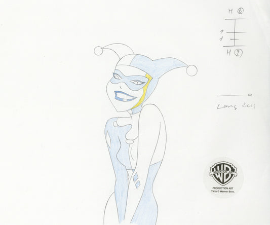 Batman The Animated Series Original Production Drawing: Harley Quinn