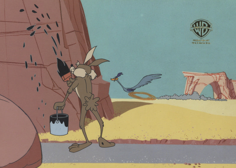 Looney Tunes Original Production Cel: Wile E. Coyote and Roadrunner