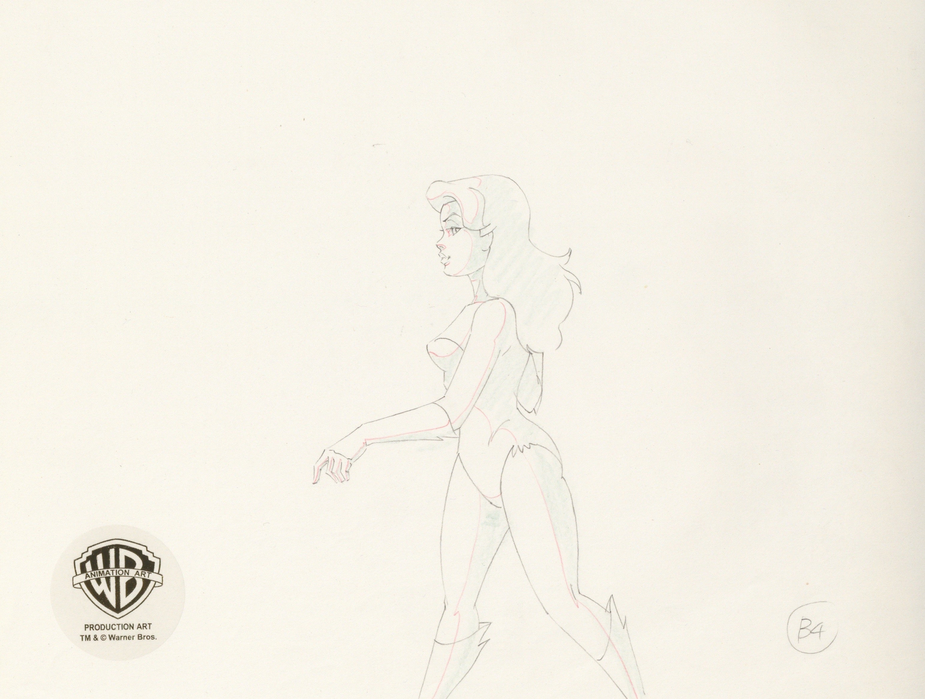 Batman The Animated Series Original Production Drawing: Poison Ivy ...