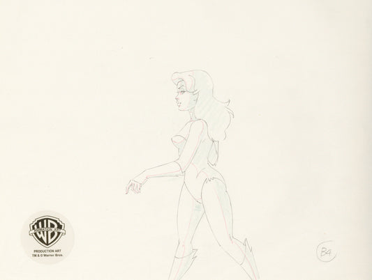 Batman The Animated Series Original Production Drawing: Poison Ivy
