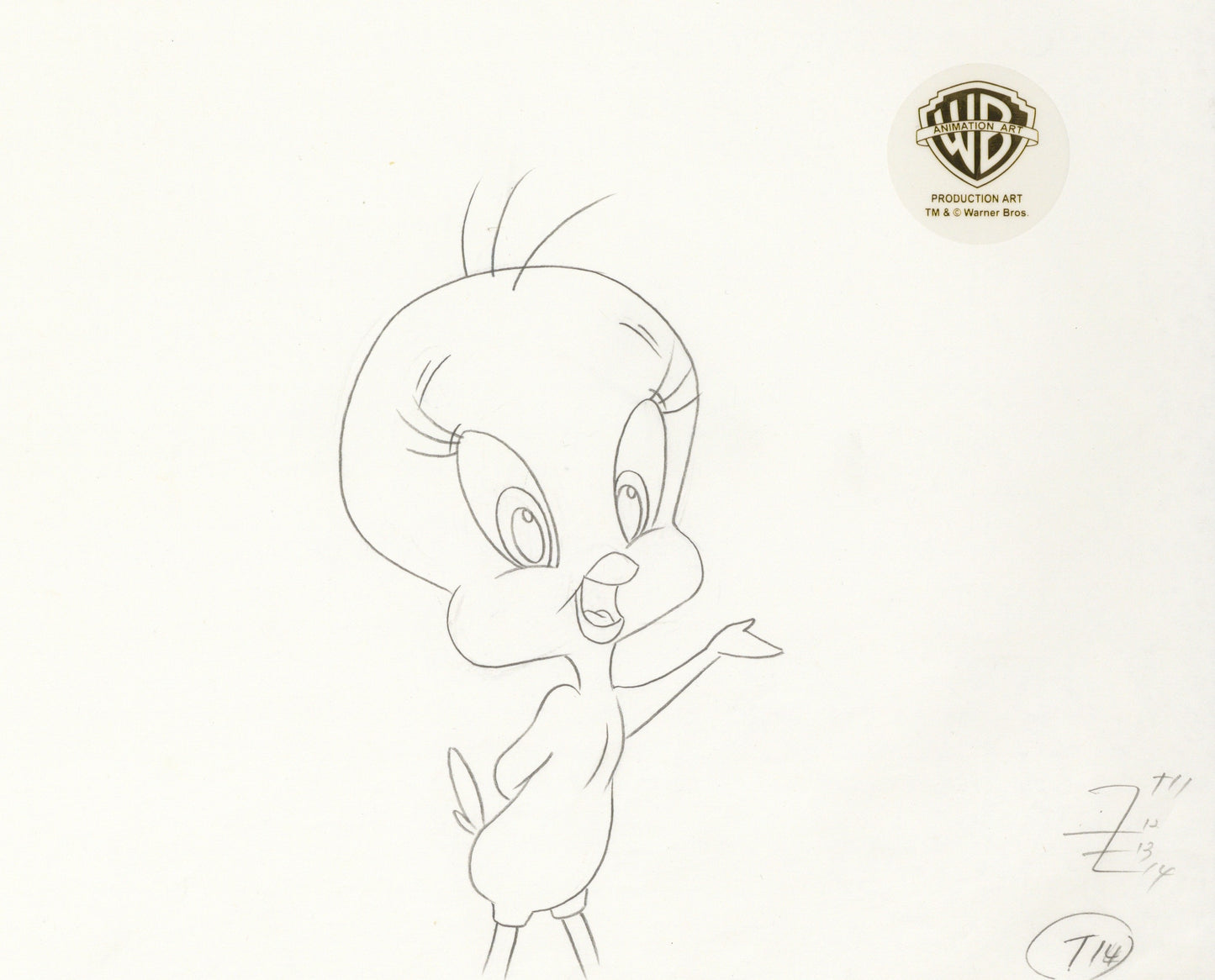 Looney Tunes Original Production Drawing:  Tweety