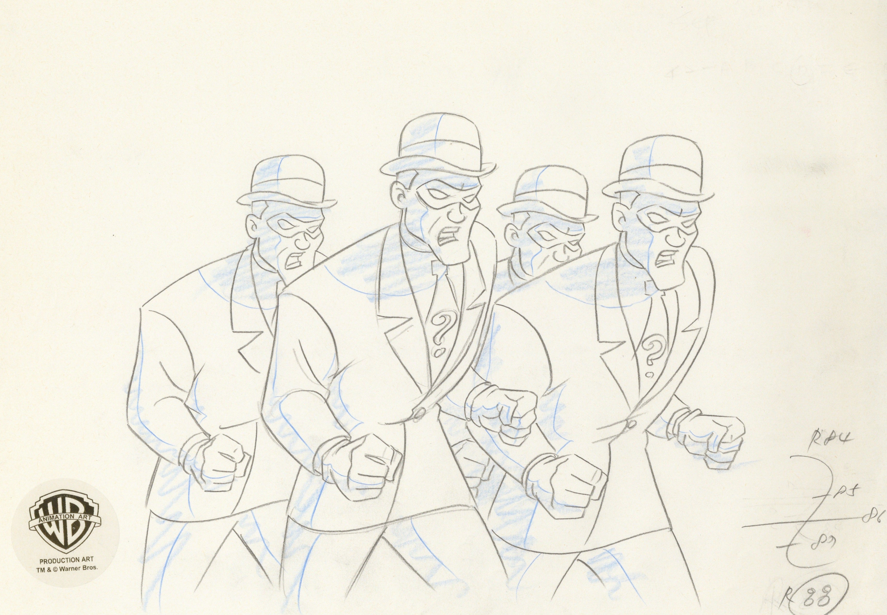 The Riddler Drawings Easy Batman The Animated Series Original Production Drawing: Riddler ...