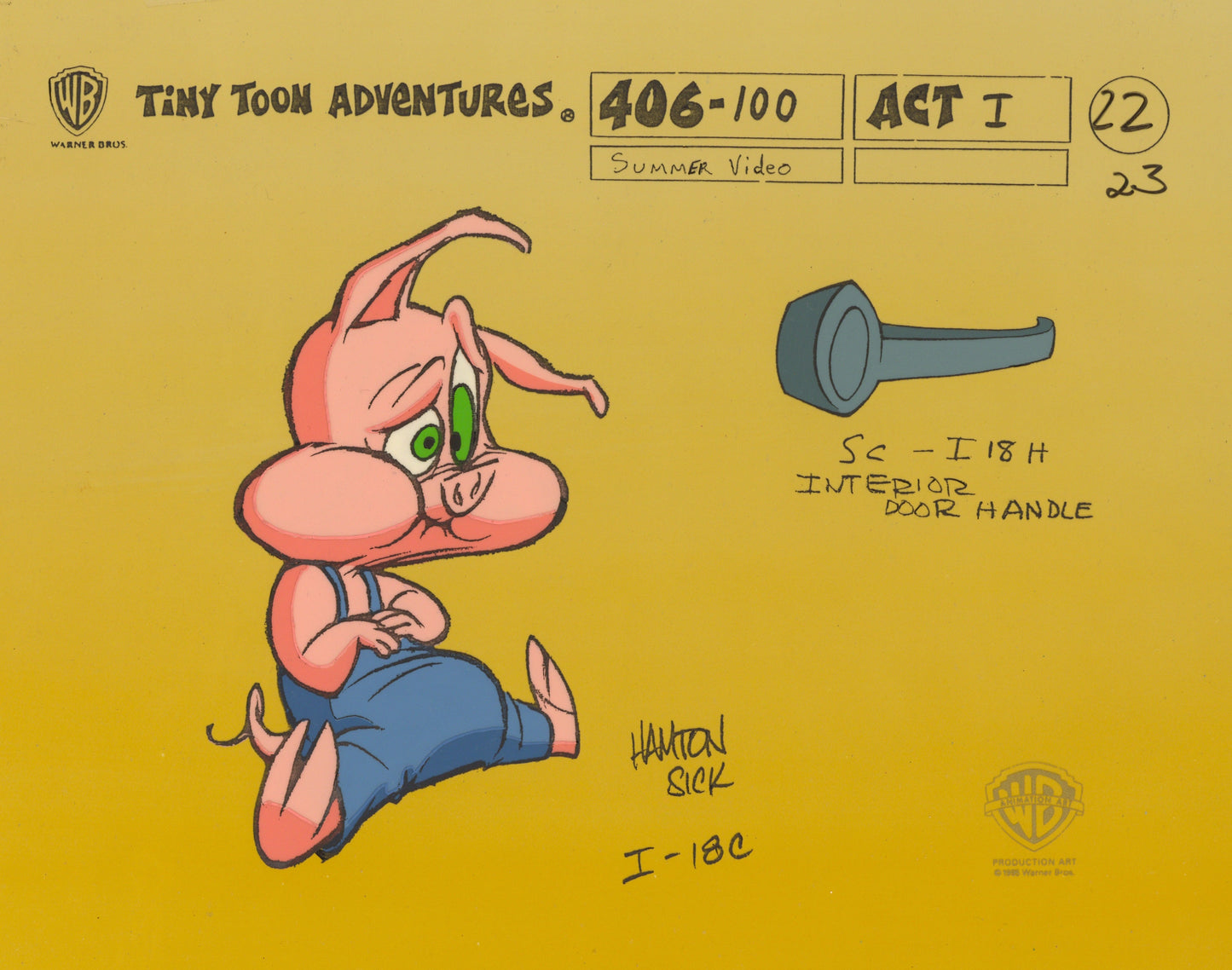 Tiny Toons Color Call Out Set: Hamton J. Pig