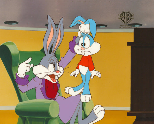 Tiny Toons Original Production Cel: Buster Bunny and Bugs
