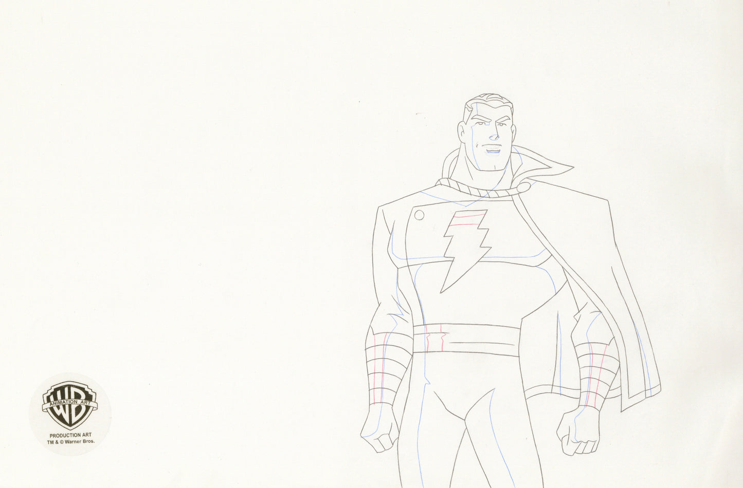 Justice League Original Production Drawing:  Shazam