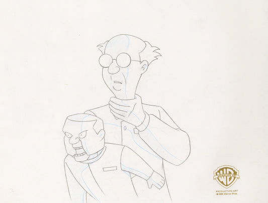 Batman The Animated Series Original Production Drawing: Ventriloquist and Scarface