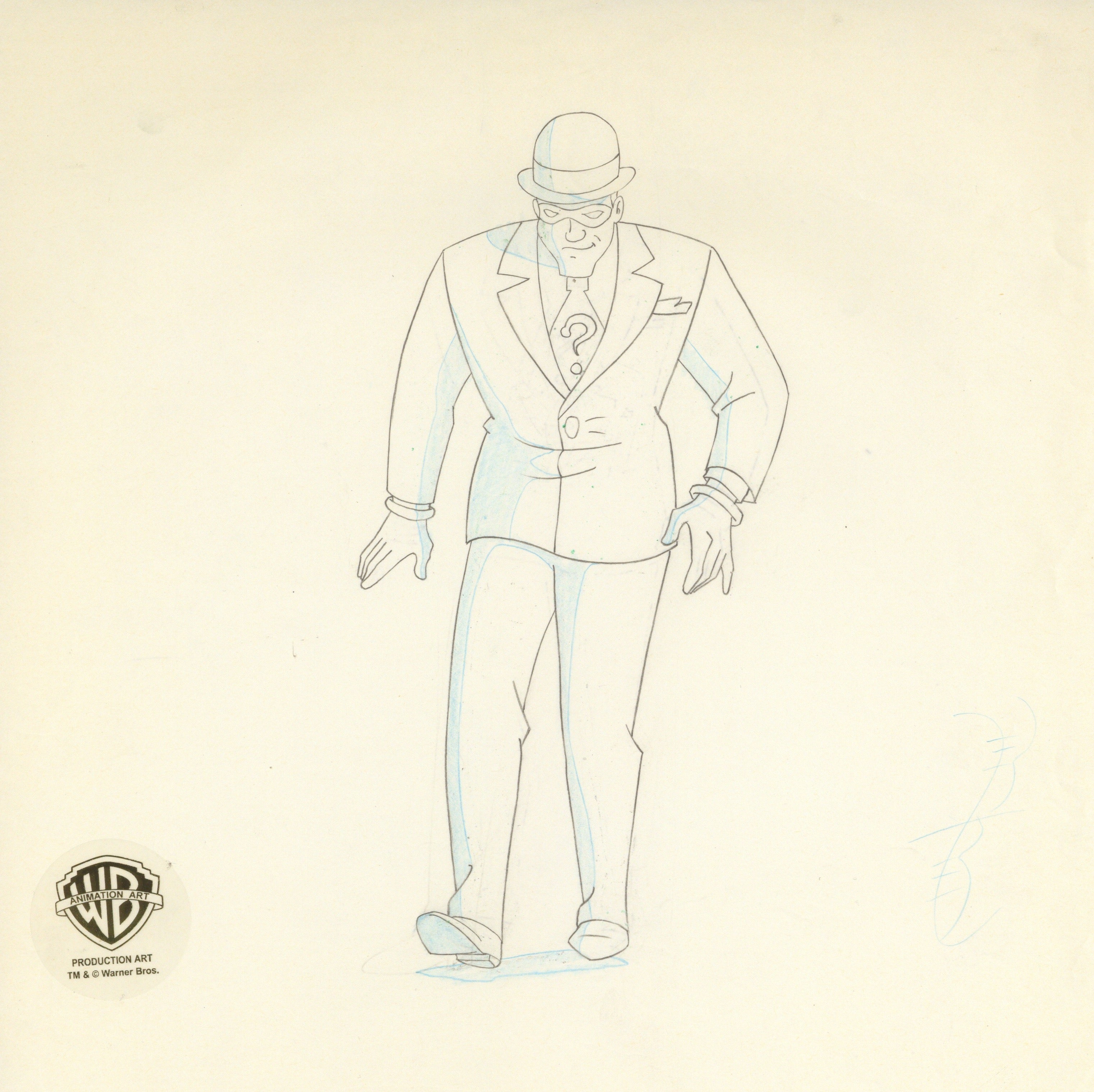Animated Riddler Drawing Batman The Animated Series Original Production Drawing: Riddler ...