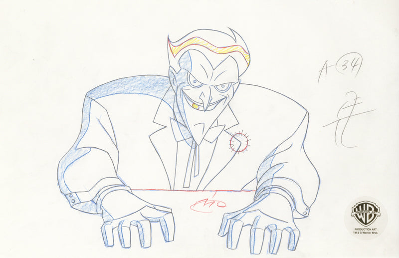 Justice League Original Production Drawing:  Joker