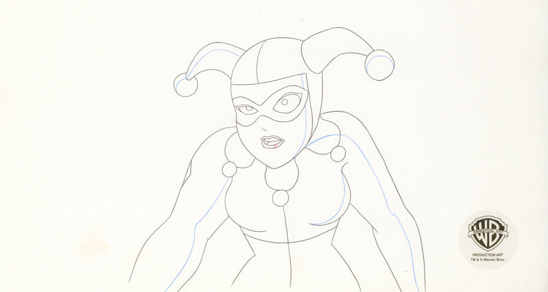 Justice League Original Production Drawing:  Harley Quinn