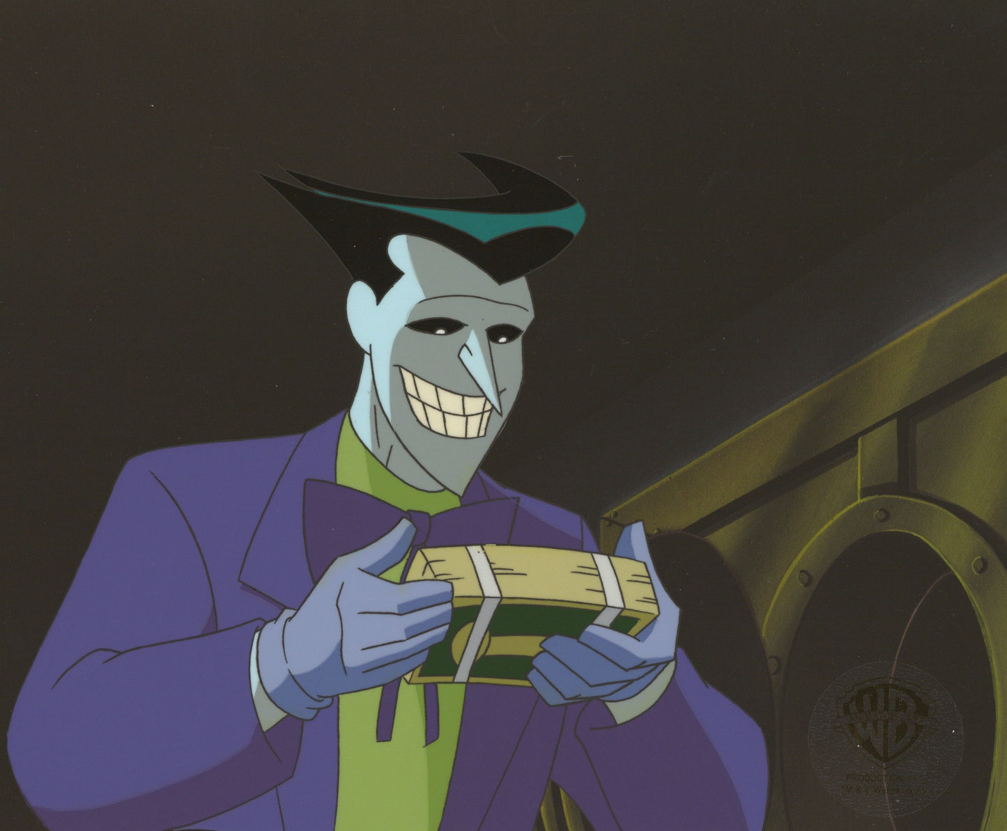 The New Batman Adventures Original Production Cel with Matching Drawing: Joker