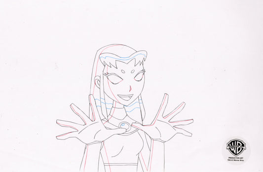 Teen Titans Original Production Drawing: Starfire