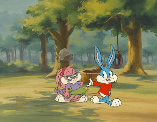 Tiny Toons Original Production Cel: Buster Bunny and Babs Bunny