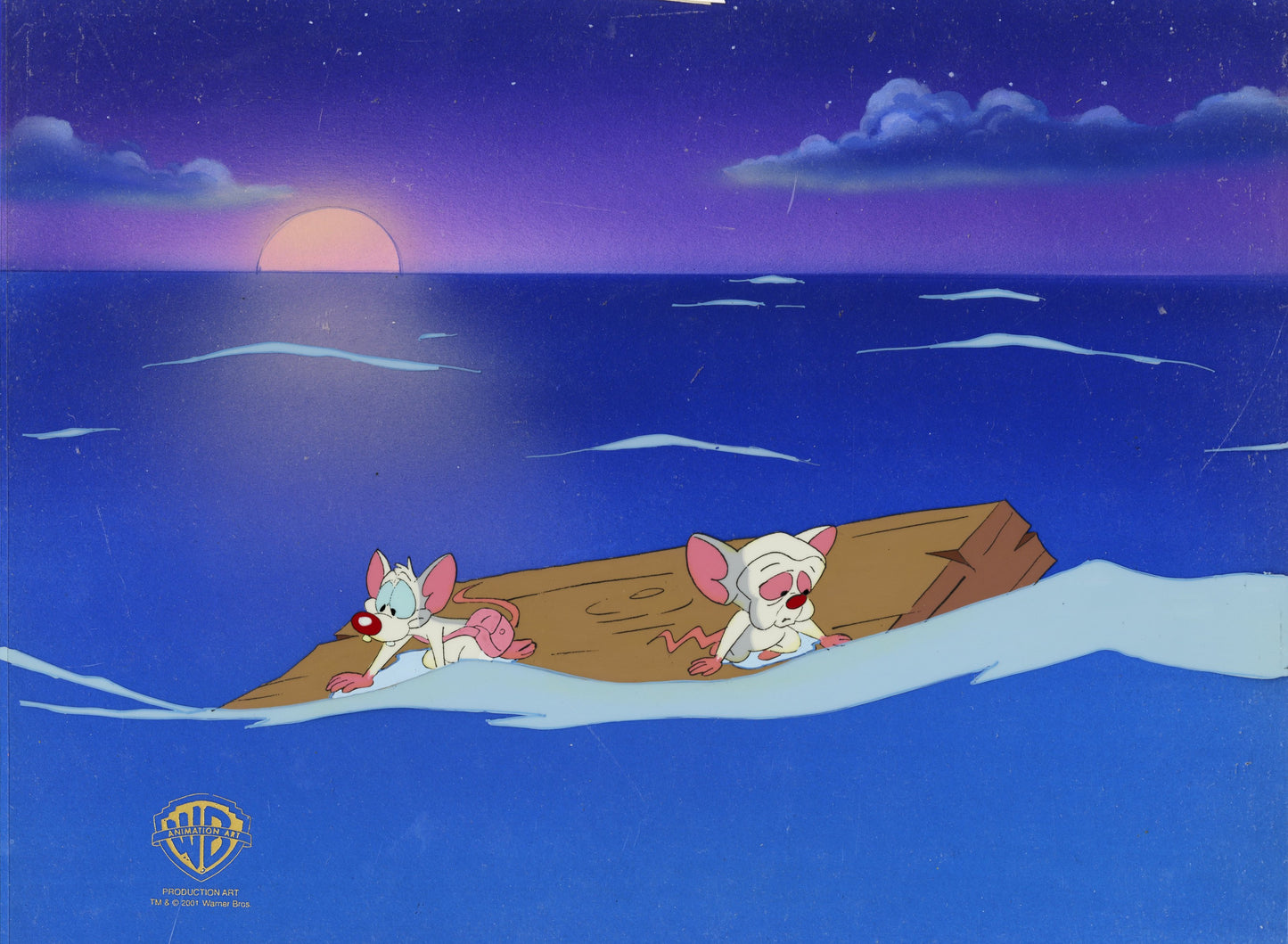 Pinky And The Brain Original Production Cel on Original Background: Pinky and Brain