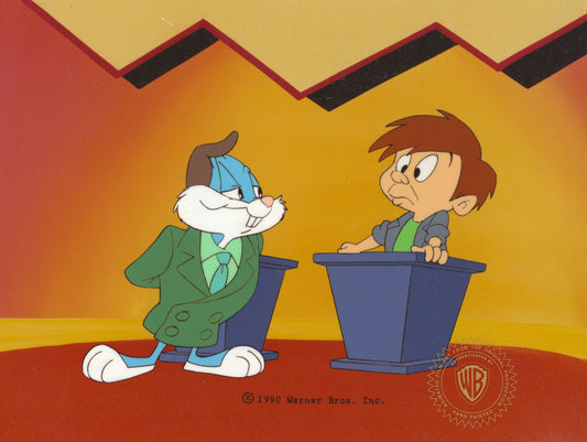Tiny Toons Original Production Cel: Buster Bunny and Montana Max