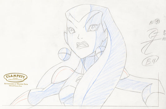 Legion of Super Heroes Original Production Drawing: Saturn Girl