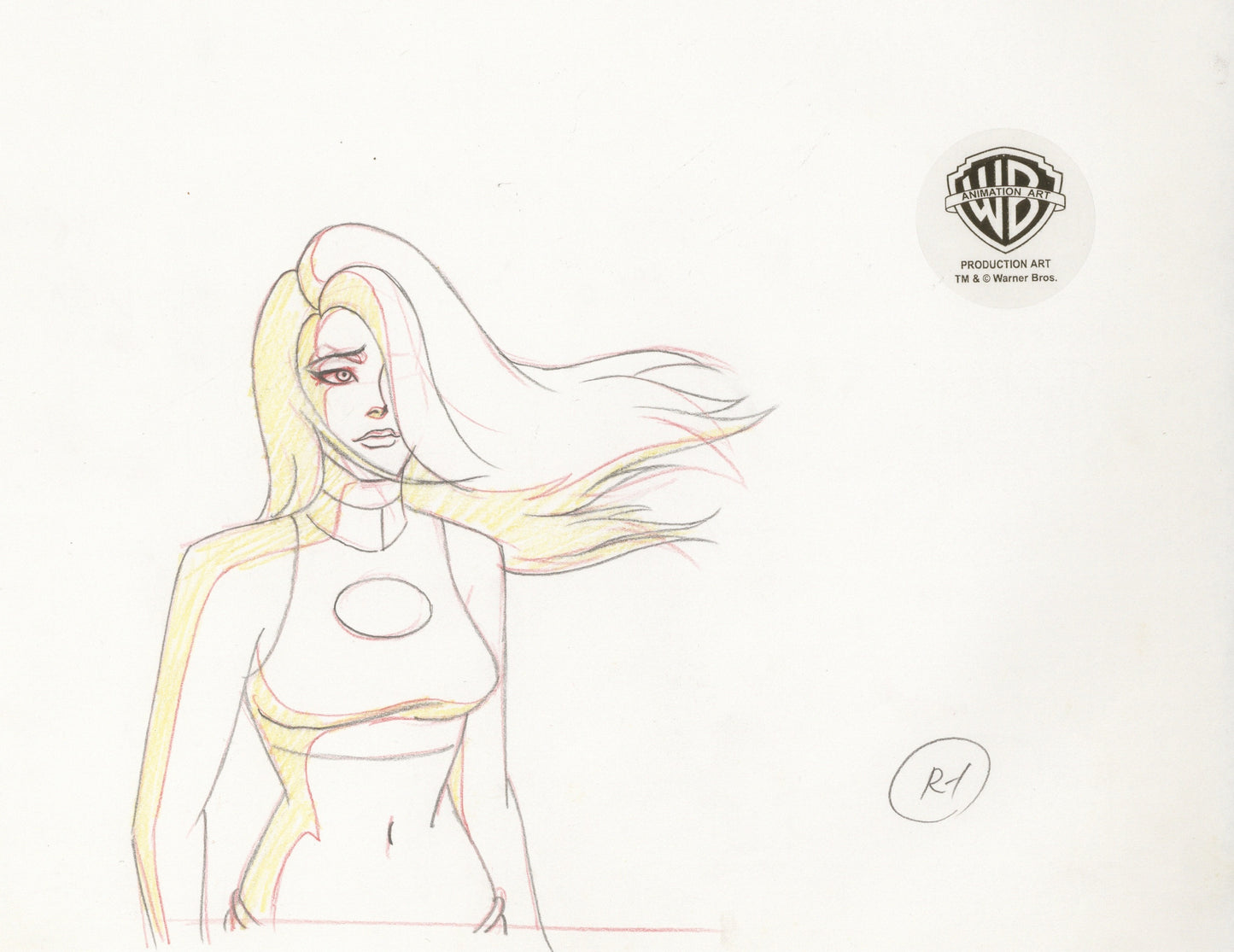 Batman The Animated Series Original Production Drawing: Talia