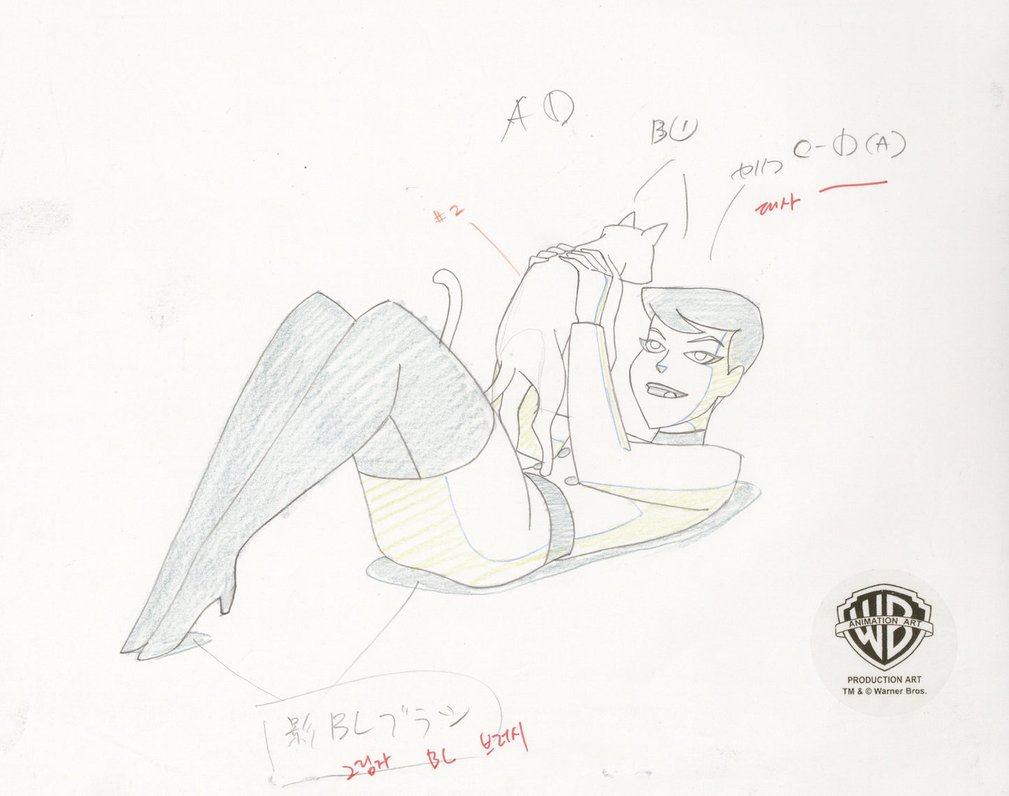 The New Batman Adventures Original Production Drawing: Selina Kyle