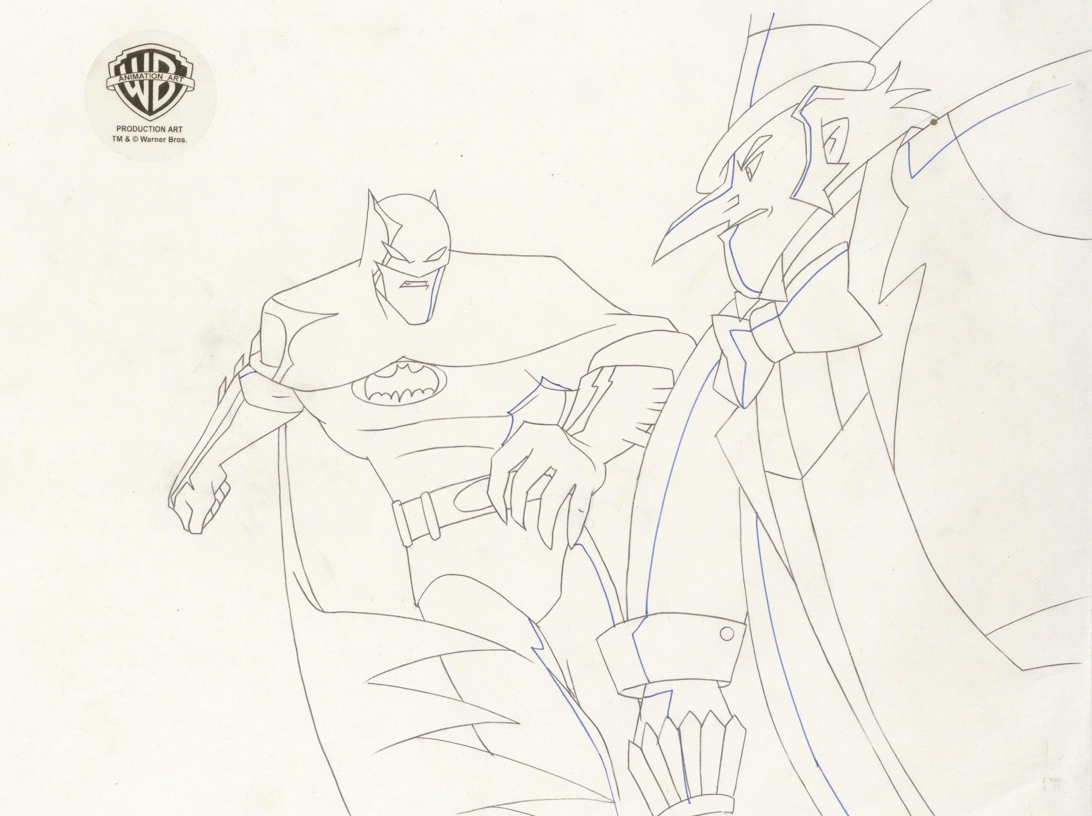 The Batman Original Production Drawing: Batman and Penguin – Clampett ...