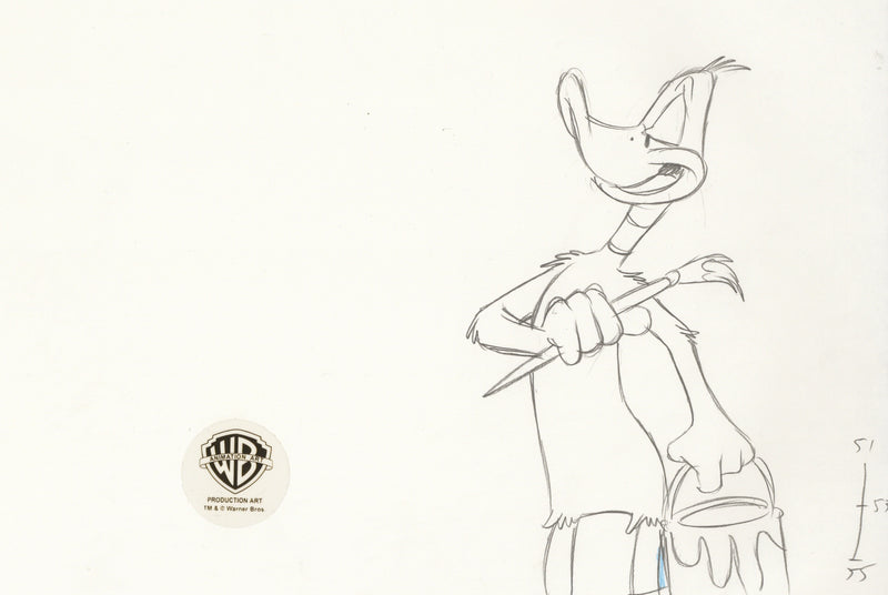 Looney Tunes Original Production Drawing: Daffy Duck