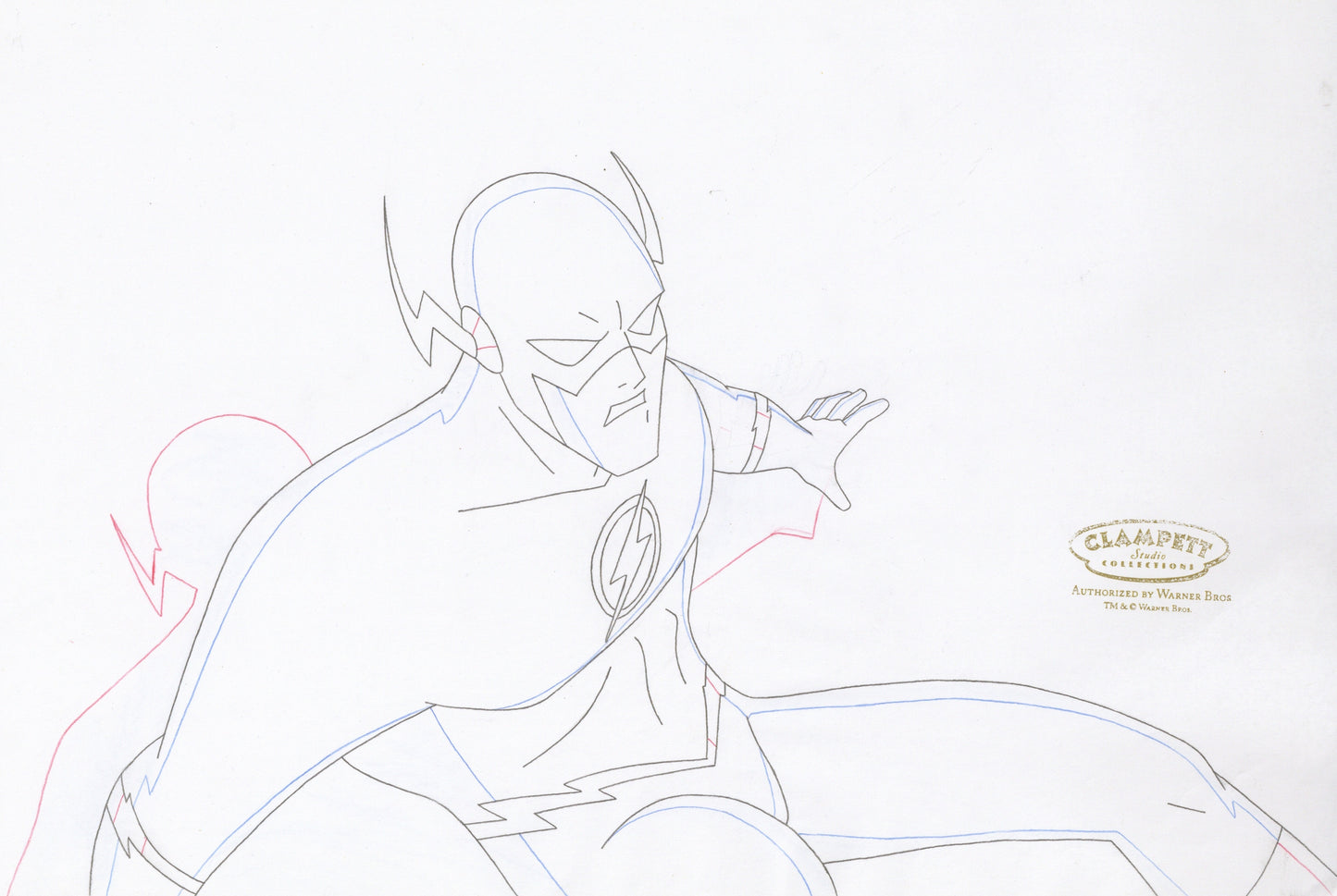 Justice League Original Production Drawing: Flash