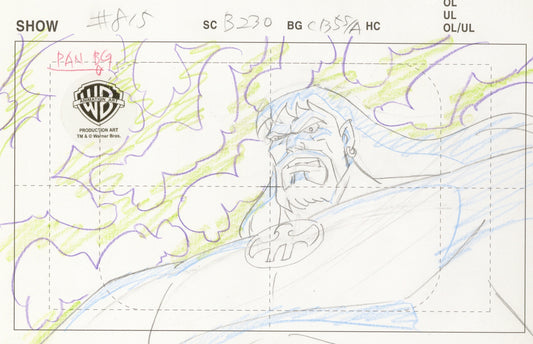 Justice League Original Production Drawing: Aquaman