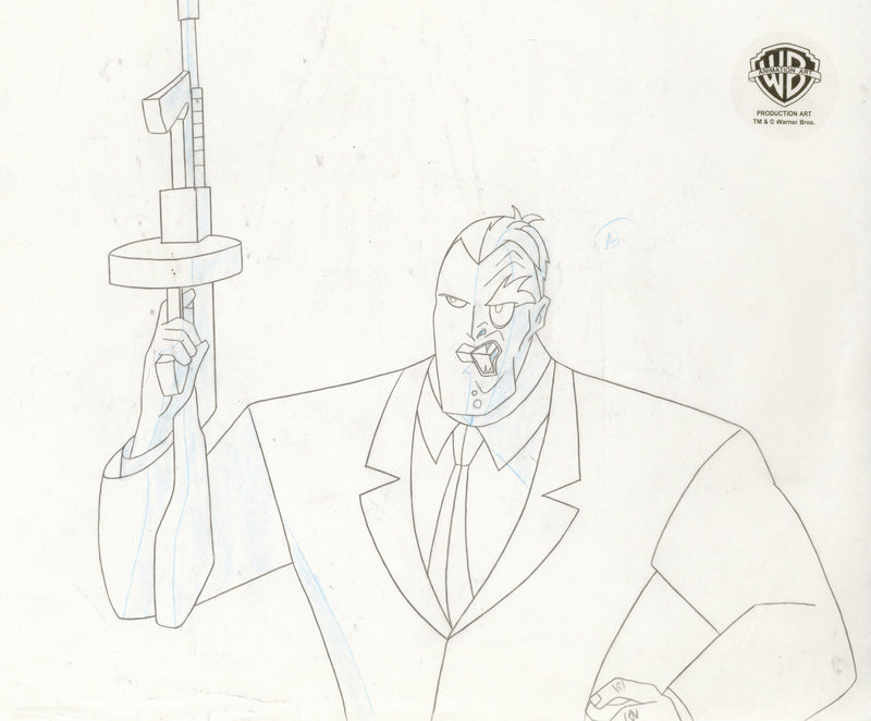 Batman The Animated Series Original Production Drawing: Two-Face