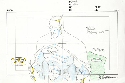 The Batman Original Production Drawing: Batman