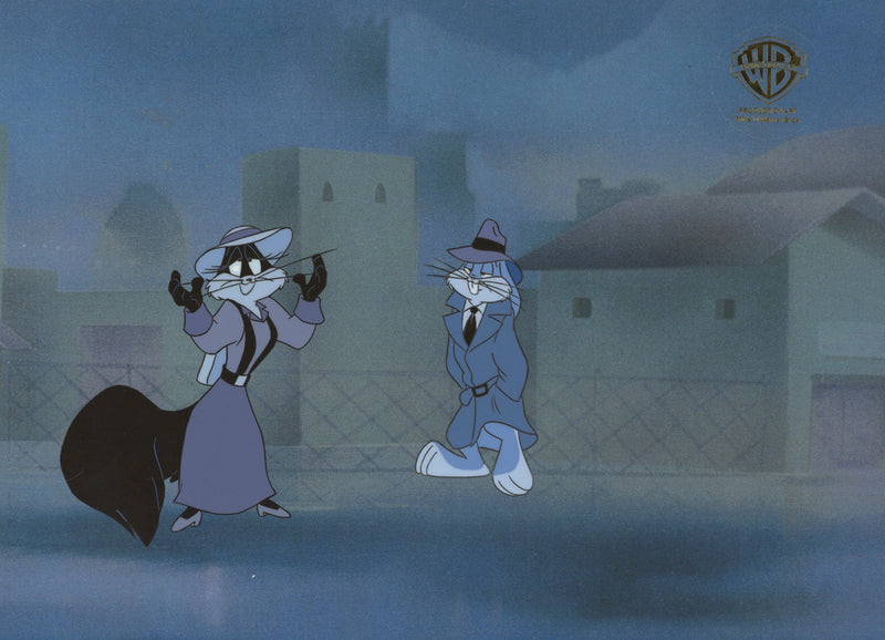 Looney Tunes Carrotblanca Original Production Cel: Bugs Bunny and Penelope