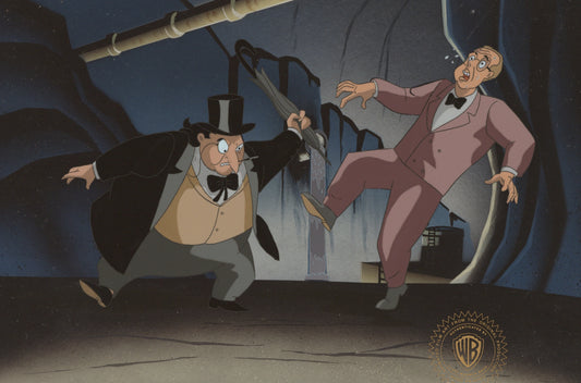 Batman The Animated Series Original Production Cel: Penguin and Arnold Rundle